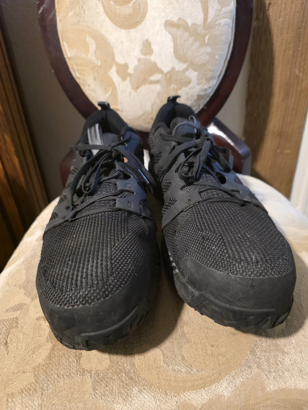 Reebok Men's Black Knit Training Sneakers